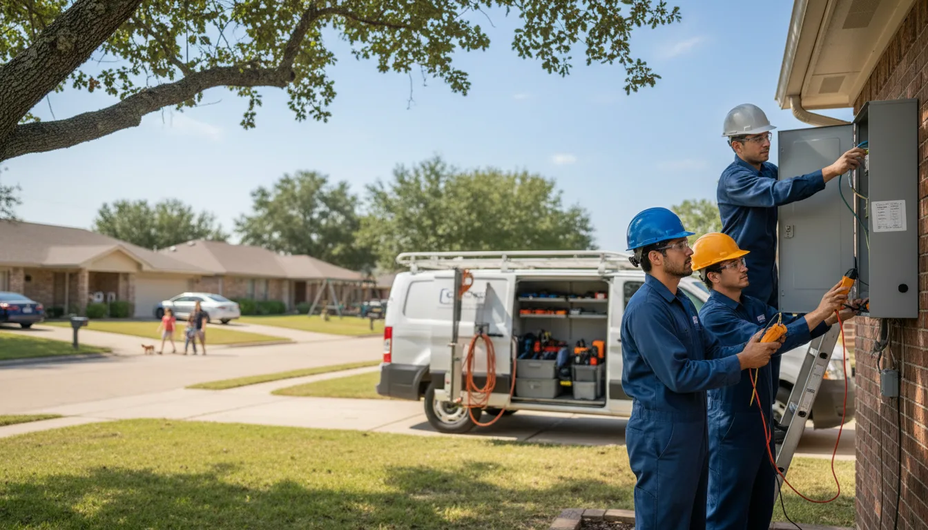 Certified electrician providing emergency electrical services in Vienna, GA